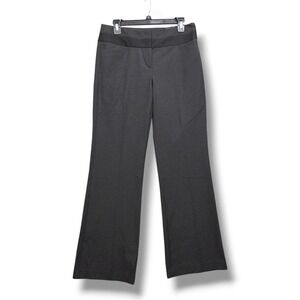Express Editor Flare Trouser Womens 6 Black Mid Rise Pants‎